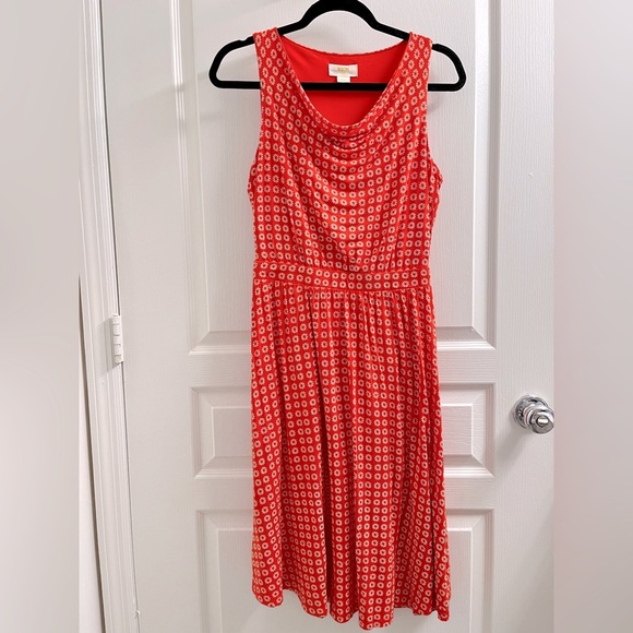 {NOT FOR SALE} Anthropologie Maeve Brianne Floral Jersey Midi Dress Size S - Picture 3 of 13